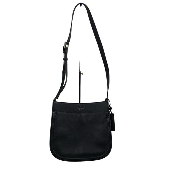 Kate Spade Orchard Street Hemsley Black Pebbled Leather Crossbody With Tassel - Picture 1 of 9